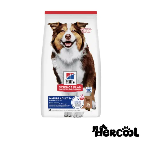 Medium Mature Adult Dog Food غذای خشک سگ سالمند هیلز Mature Adult 7+ Medium