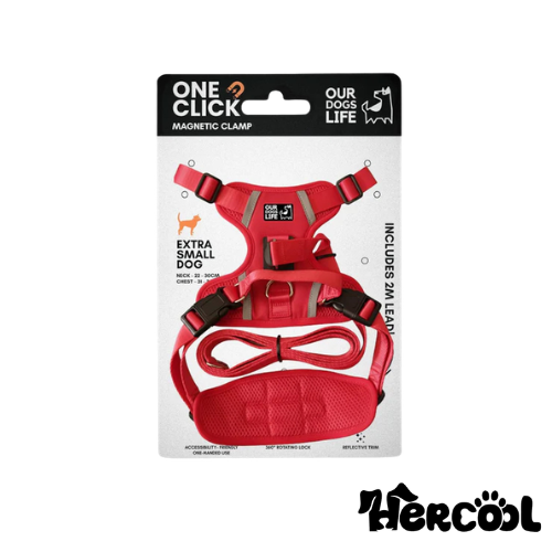 OurDogsLife Easy Lock Magnetic Dog Harness & Leash Set (2) ست هارنس و لید مغناطیسی سگ OurDogsLife مدل Easy Lock