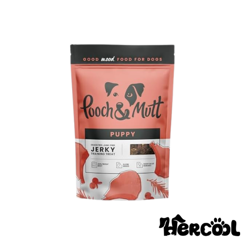 Pooch & Mutt Puppy Jerky Training Treats تشویقی جرکی آموزش توله سگ پوچ اند مات با طعم گوشت گاو 120 گرمی